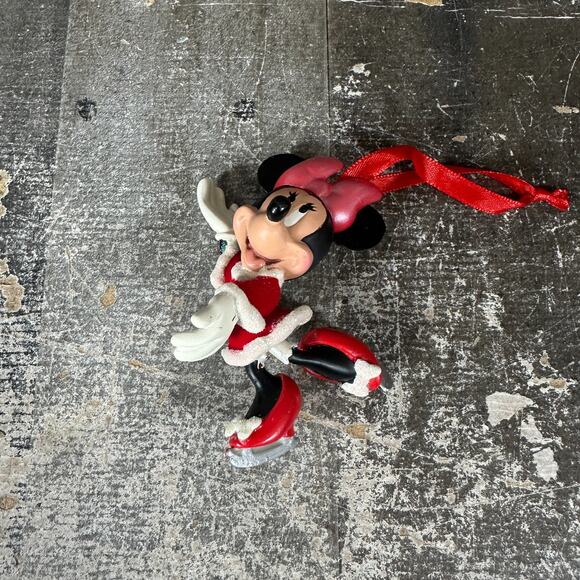 Disney Minnie Mouse Ice skating Ornament Christmas - Picture 1 of 9